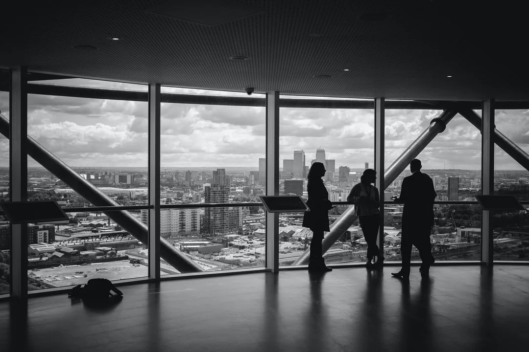 Office with city view